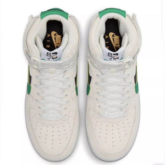 Women's Nike Air Force 1 Hi SE Summit White Neptune Green DO 9460-100 Size 8.5 - Picture 5 of 9